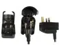 Preview: DINIC Netzadapter, Stromadapter CEE 7/3 auf UK Typ G, verschraubt, SCP3-BK-R