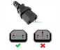 Preview: DINIC Netzkabel Europa CEE 7/17 auf C17, 1mm², Konturenstecker, VDE, 2m