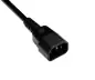 Preview: DINIC Kaltgeräte-Verlängerung C13 Stecker auf C14 Buchse, VDE, 0,75mm² schwarz, 0.50m
