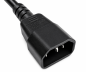 Preview: DINIC Kaltgerätekabel C13 auf C14, VDE/UL/CCC/KTL/SAA/PSE, 1mm² schwarz, 5m