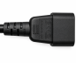 Preview: DINIC Kaltgerätekabel C13 auf C14, VDE/UL/CCC/KTL/SAA/PSE, 1mm² schwarz, 2m