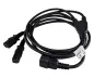 Preview: DINIC Y-Kaltgeräteverlängerung 1x C14 auf 2x C13 IEC Splitter, Y-Kabel, schwarz, 2m