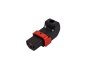 Preview: IEC-LOCK IEC60320-C13 Stecker unten o. oben gew. montierbarer Steckverbinder mit Verriegelung