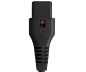 Preview: DINIC Netzkabel England UK Typ G 5A auf C13, locking, fused 5A, BSI, Verriegelung, 2m