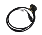 Preview: DINIC Netzkabel England UK Typ G 5A auf C13, locking, fused 5A, BSI, Verriegelung, 2m