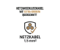 Preview: Netzkabel, extra großen Querschnitt 1,5mm²