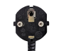 Preview: DINIC Kaltgerätekabel, Netzkabel Schutzkontaktstecker auf C13, VDE, 0,75mm², schwarz, 5m