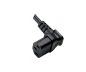 Preview: DINIC Netzkabel Schuko auf C13 90 Grad nach oben abgewinkelt, 0,75mm² VDE, schwarz, 1.80m