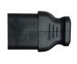 Preview: DINIC Netzkabel Schuko auf C13 90 Grad nach oben abgewinkelt, 0,75mm² VDE, schwarz, 1.80m
