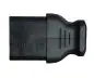 Preview: DINIC Netzkabel Schuko auf C13 90 Grad nach oben abgewinkelt, 0,75mm² VDE, schwarz, 1.80m