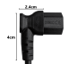 Preview: DINIC Netzkabel Australien Typ I auf C13 gewinkelt, 0,75mm², SAA, 1.80m
