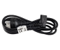 Preview: DINIC Netzkabel Australien Typ I auf C13 gewinkelt, 0,75mm², SAA, schwarz, 1.80m