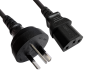 Preview: DINIC Netzkabel Stromkabel China Typ I auf C13, CCC, schwarz - 5m