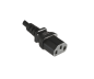 Preview: DINIC Netzkabel Indien Typ M auf C13, IND 3pin Typ M/IEC 60320-C13, BIS, schwarz, 3m