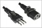 Preview: DINIC Stromkabel, Netzkabel für Italien auf C13 Kaltgeräte
