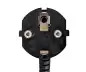 Preview: DINIC Netzkabel, extra großen Querschnitt 1,5mm², CEE 7/7 - C13, VDE-zertifiziert, schwarz, 3m