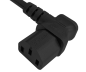 Preview: DINIC Netzkabel England UK Typ G 10A auf C13 90°, ASTA/SASO/HK/SM, 1.80m
