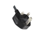 Preview: DINIC Netzkabel England UK Typ G 10A auf C13 90° unten, ASTA/SASO/HK/SM, 1.80m