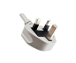 Preview: DINIC Netzkabel England UK Typ G 13A-C13, 1,5mm², fused 13A, grau, 2.50m
