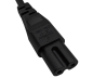 Preview: DINIC Netzkabel England UK Typ G 3A auf C7, BSI Kitemark, 1,80m