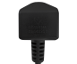 Preview: DINIC Netzkabel England UK Typ G 3A auf C7, BSI Kitemark, 1,80m