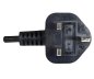 Preview: DINIC Netzkabel England UK Typ G 10A auf C13, BSI Kitemark, 1,80m