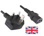 Preview: DINIC Netzkabel England UK Typ G 10A auf C13, BSI Kitemark, 1,80m