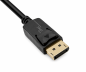 Preview: DINIC DisplayPort auf HDMI Kabel, DP 20pol auf HDMI Stecker, schwarz, 2,00m