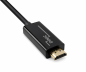 Preview: DINIC DisplayPort auf HDMI Kabel, DP 20pol auf HDMI Stecker, schwarz, 2,00m