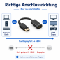 Preview: DINIC Adapter DisplayPort 1.4 St. auf HDMI Typ A Bu., PB DP 1.4 auf HDMI, 4K*2K@60Hz, 3D, schwarz, 0,1m Allge