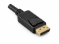 Preview: DINIC DisplayPort 1.3 Anschlusskabel, 5K3K bei 60 Hz, schwarz, 2m