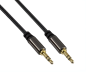 Preview: DINIC Premium Audiokabel 3,5mm Klinke St. auf St., Dubai Range, schwarz