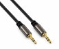 Preview: DINIC Premium Audiokabel 3,5mm Klinke St. auf St., Dubai Range, schwarz