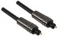 Preview: DINIC Premium Toslink-Kabel Stecker auf Stecker, Dubai Range, schwarz 2m-5m