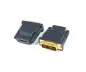 Mobile Preview: DINIC HDMI Adapter Typ A 19pol Buchse. auf DVI Stecker, vergoldete Kontakte, schwarz