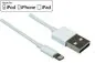 Preview: DINIC iPhone/iPad/iPad mini Lightning Kabel, Apple 8pin auf USB 2.0, MFI zertifiziert, weiß 0,5m-2m