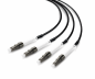 Preview: DINIC LWL Outdoor-Kabel 4 Fasern OM4, 50µ, LC/LC, Außenkabel, 150m