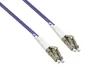 Preview: DINIC LWL Kabel OM4, Patchkabel LC/LC Lichtwellenleiter Multimode, 1m
