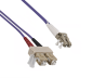 Preview: DINIC LWL Kabel OM4, Patchkabel LC/SC Lichtwellenleiter Multimode, 20m