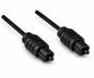 Preview: DINIC Toslink 2mm Kabel, Kunststoffstecker, schwarz, 2m
