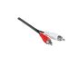 Preview: DINIC Audio-Video Kabel 3,5mm St. auf 2x Cinch St., Anschlusskabel RCA, schwarz