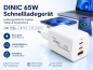 Preview: USB C/C/A Ladegerät/Netzteil 65W Schnellladegerät Power Delivery 3.0, PPS-Technologie