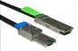 Preview: DINIC, MADISON QSFP SFF-8436 auf mini SAS SFF-8088, 1m versilbertes Kupferkabel, AWG 28