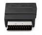Preview: DINIC Scartstecker mit IN/OUT Umschalter, 3x Cinchbuchse und 4 pol. mini DIN-Buchse, Karton Box