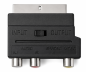 Preview: DINIC Scartstecker mit IN/OUT Umschalter, 3x Cinchbuchse und 4 pol. mini DIN-Buchse, Karton Box