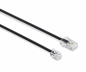 Preview: DSL Modular-/ Westernkabel RJ11 auf RJ45, 3m, Box 8P4C Stecker auf 6P4C Stecker, schwarz, 3m
