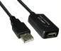 Preview: DINIC USB 2.0 Verlängerung AKTIV A Stecker auf Buchse, 5m