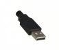 Preview: DINIC USB 2.0 Kabel A auf B St. rechts abgewinkelt, AWG 28/24, schwarz, 0,5m