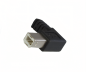 Preview: DINIC USB 2.0 Kabel A auf B St. rechts abgewinkelt, AWG 28/24, schwarz, 0,5m