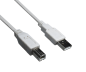 Preview: DINIC USB 2.0 Kabel A auf B, Grau: Verbinden mit Leichtigkeit